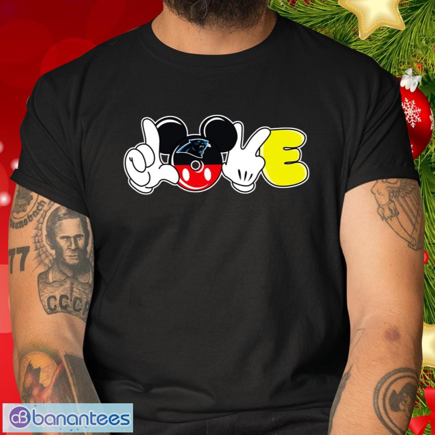 Carolina Panthers NFL Football Gift Fr Fans Love Mickey Disney Sports T Shirt - Carolina Panthers NFL Football Love Mickey Disney Sports T Shirt_2