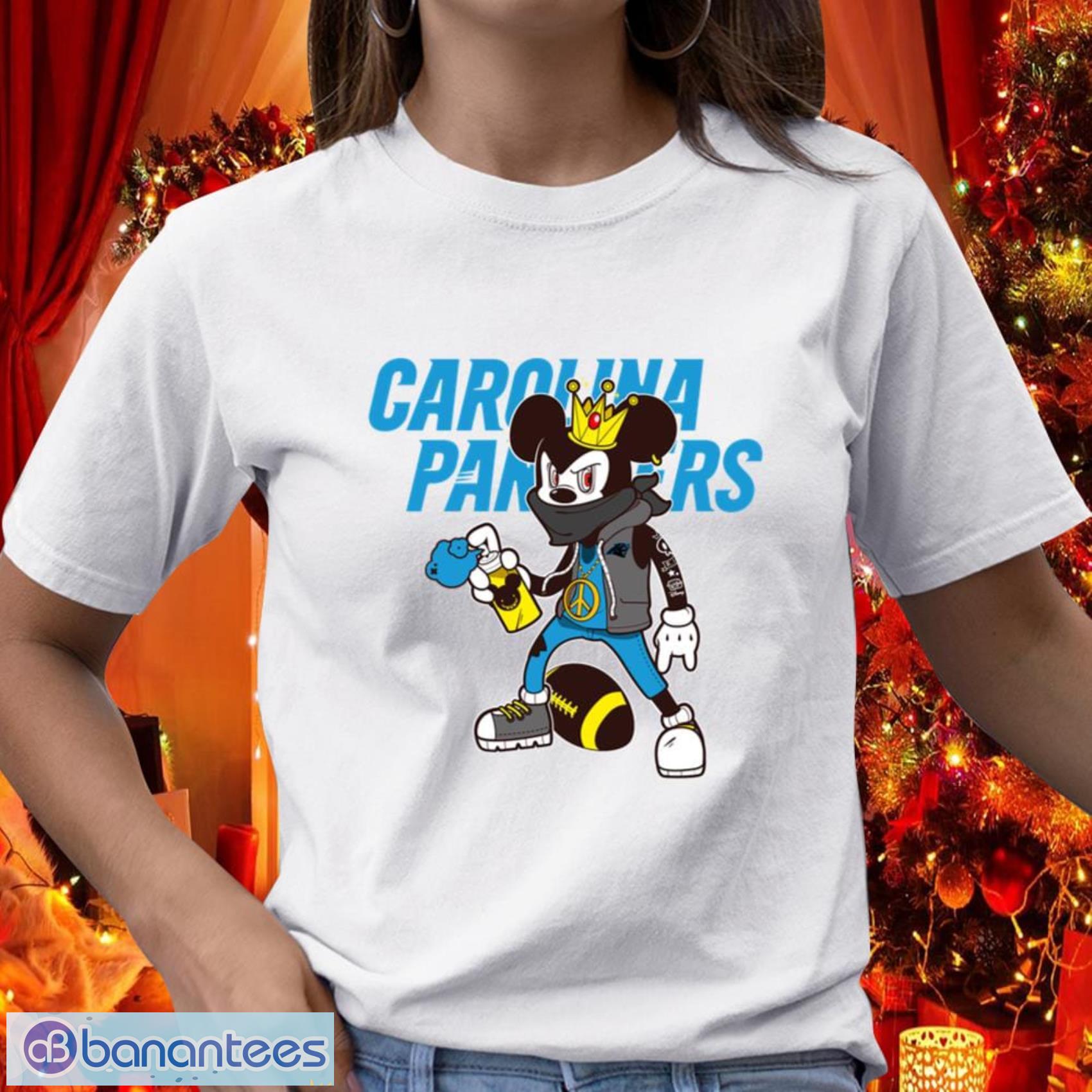 Carolina Panthers NFL Football Gift Fr Fans Mickey Peace Sign Sports T Shirt - Carolina Panthers NFL Football Mickey Peace Sign Sports T Shirt_1