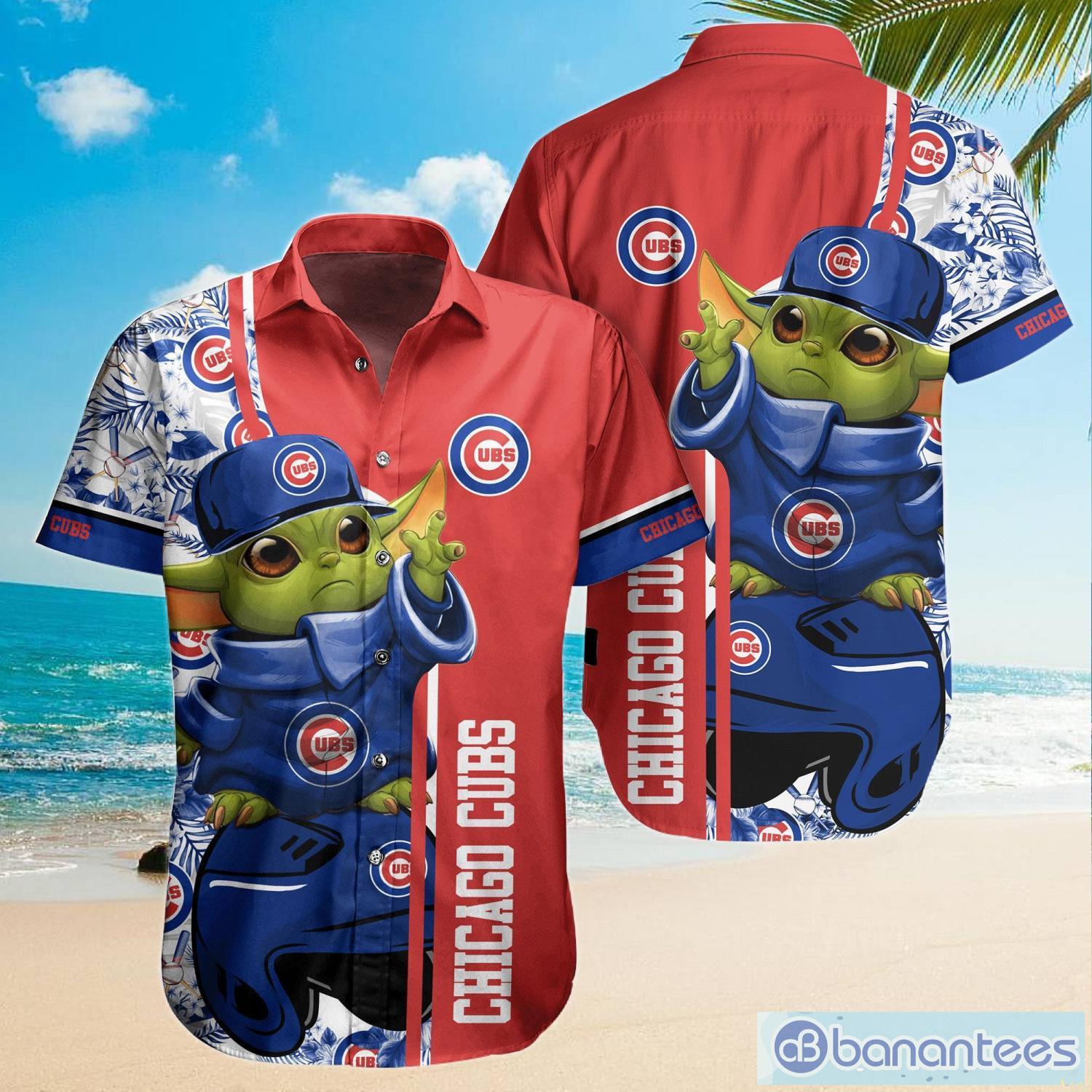 Chicago Cubs Baby Yoda Lover Tropical Style Hawaiian Shirt And