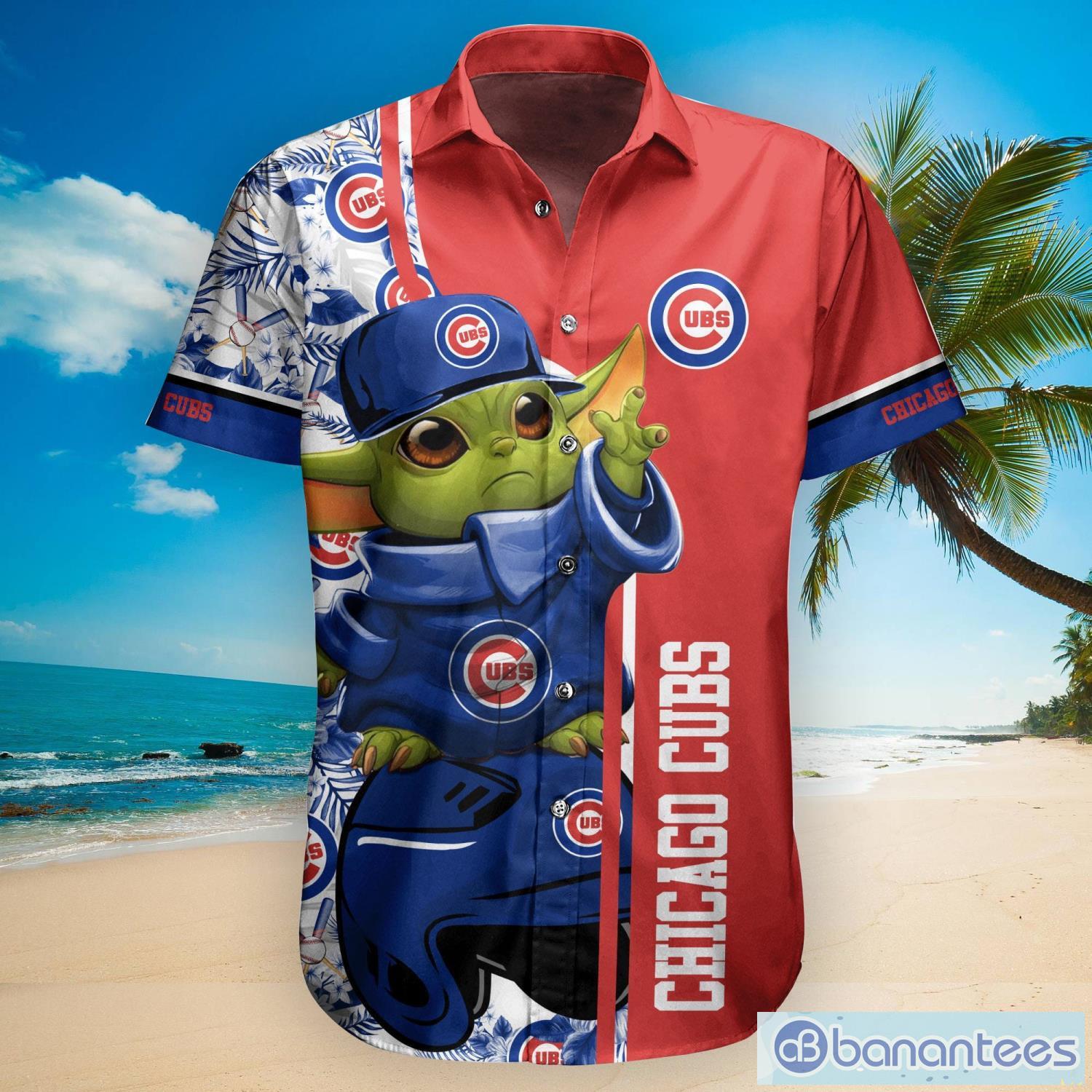 Chicago Cubs Baby Yoda Lover Tropical Style Hawaiian Shirt And