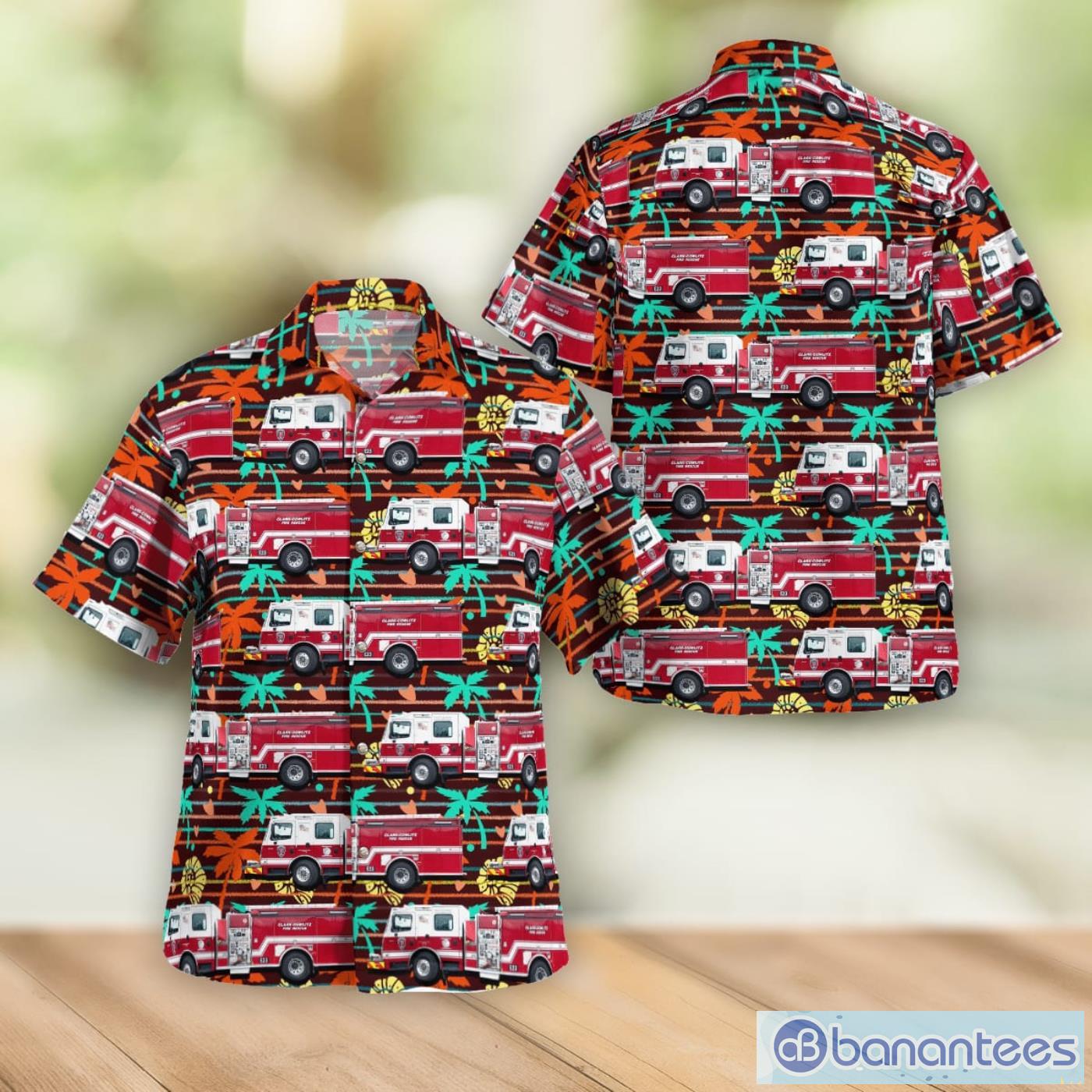Clark-Cowlitz Fire Rescue Washington Men And Women Summer Gift Hawaiian Shirt Product Photo 1