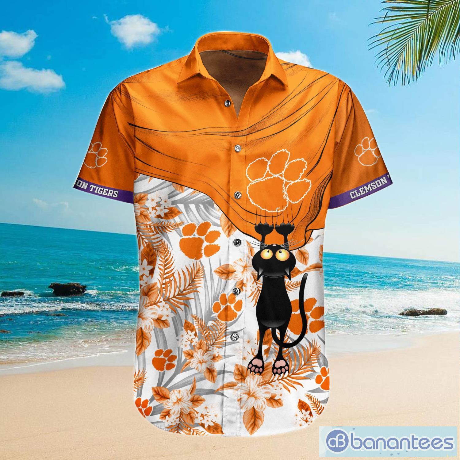 Memphis Tigers Cute Black Cat Hawaiian Shirt And Shorts Funny Summer Gift -  Banantees