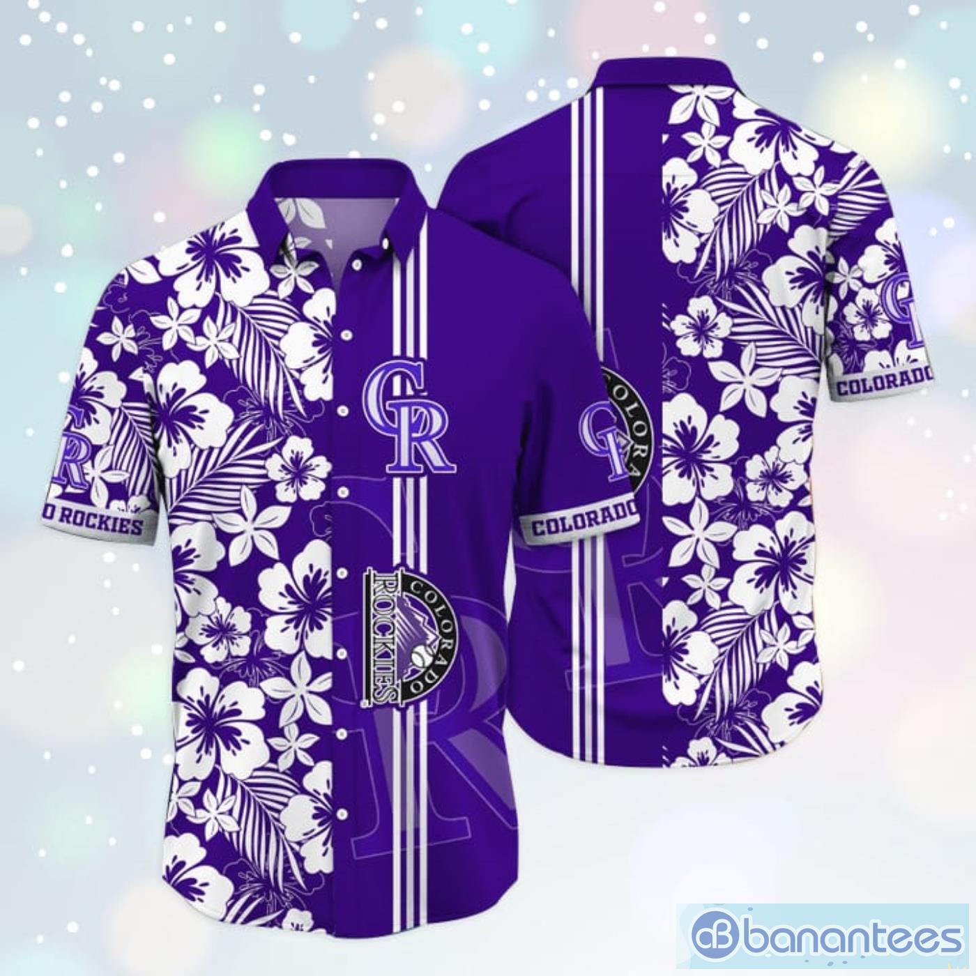 Colorado Rockies MLB Flower Hawaiian Shirt Aloha Football Shirt Product Photo 1