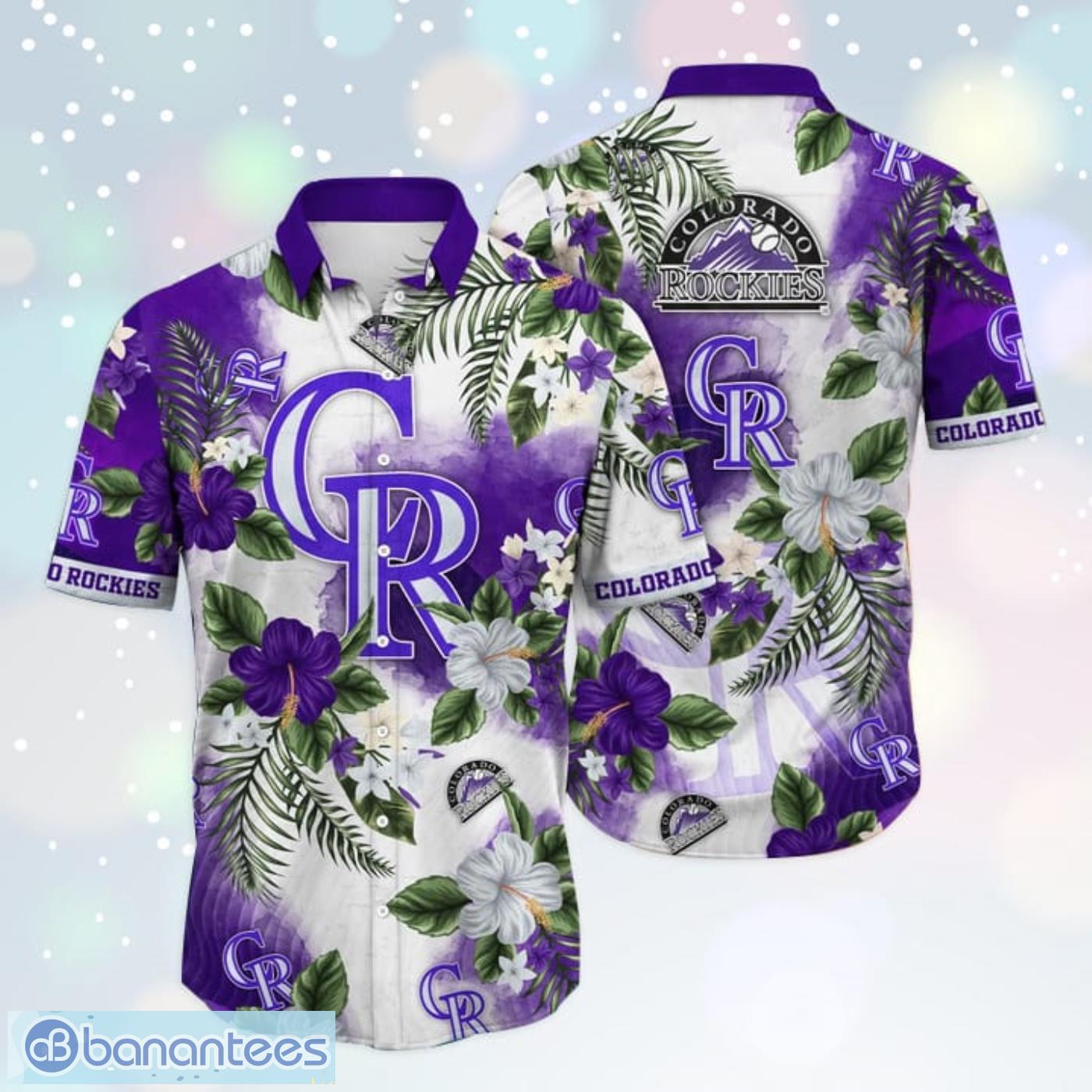 Colorado Rockies MLB Sport Team Flower Tropical Hawaiian Shirt Product Photo 1