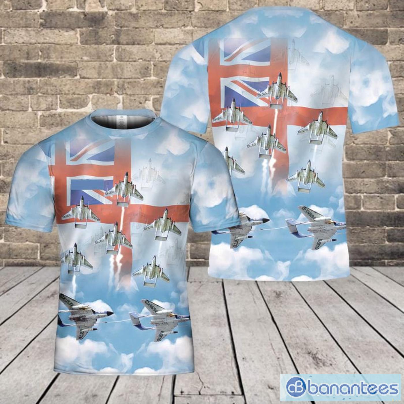 Custom Name British Royal Navy's Fleet Air Arm Simon's Sircus Aerobatics Display Team All Print 3D T-Shirt Product Photo 1