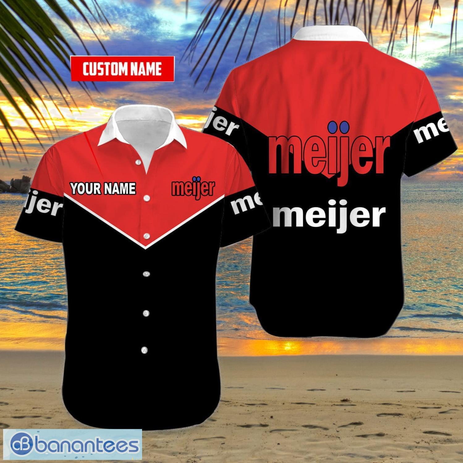 Custom Name Hawaii Short Sleeve Shirt Meijer Summer Gift Hawaiian Shirt -  Banantees