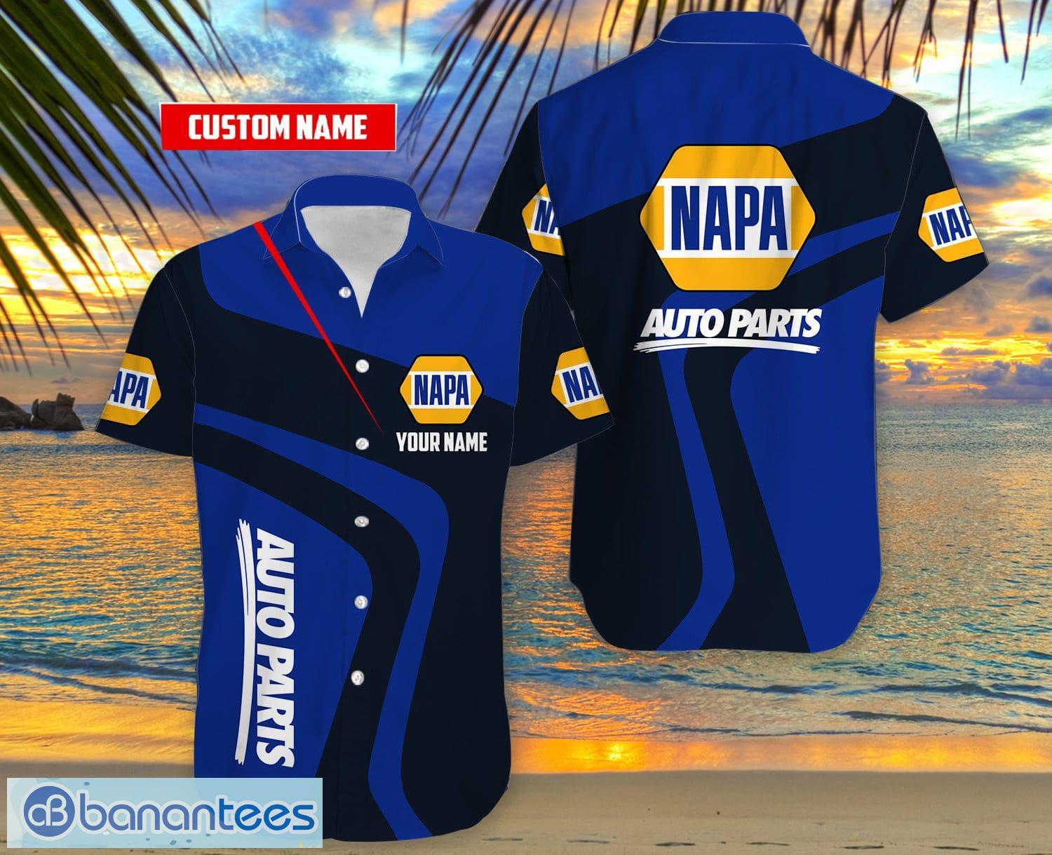 Custom Name Hawaii Short Sleeve Shirt Napa Auto Parts Summer Gift Hawaiian  Shirt - Banantees