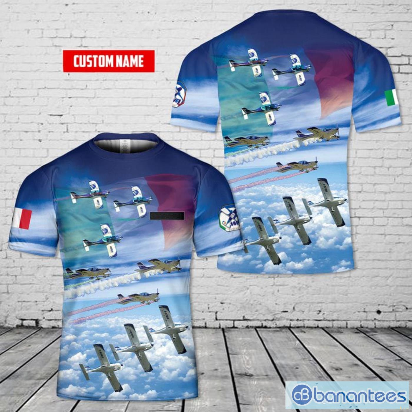 Custom Name Italy WeFly! Team Civilian Aerobatic Display Team All Print 3D T-Shirt Product Photo 1