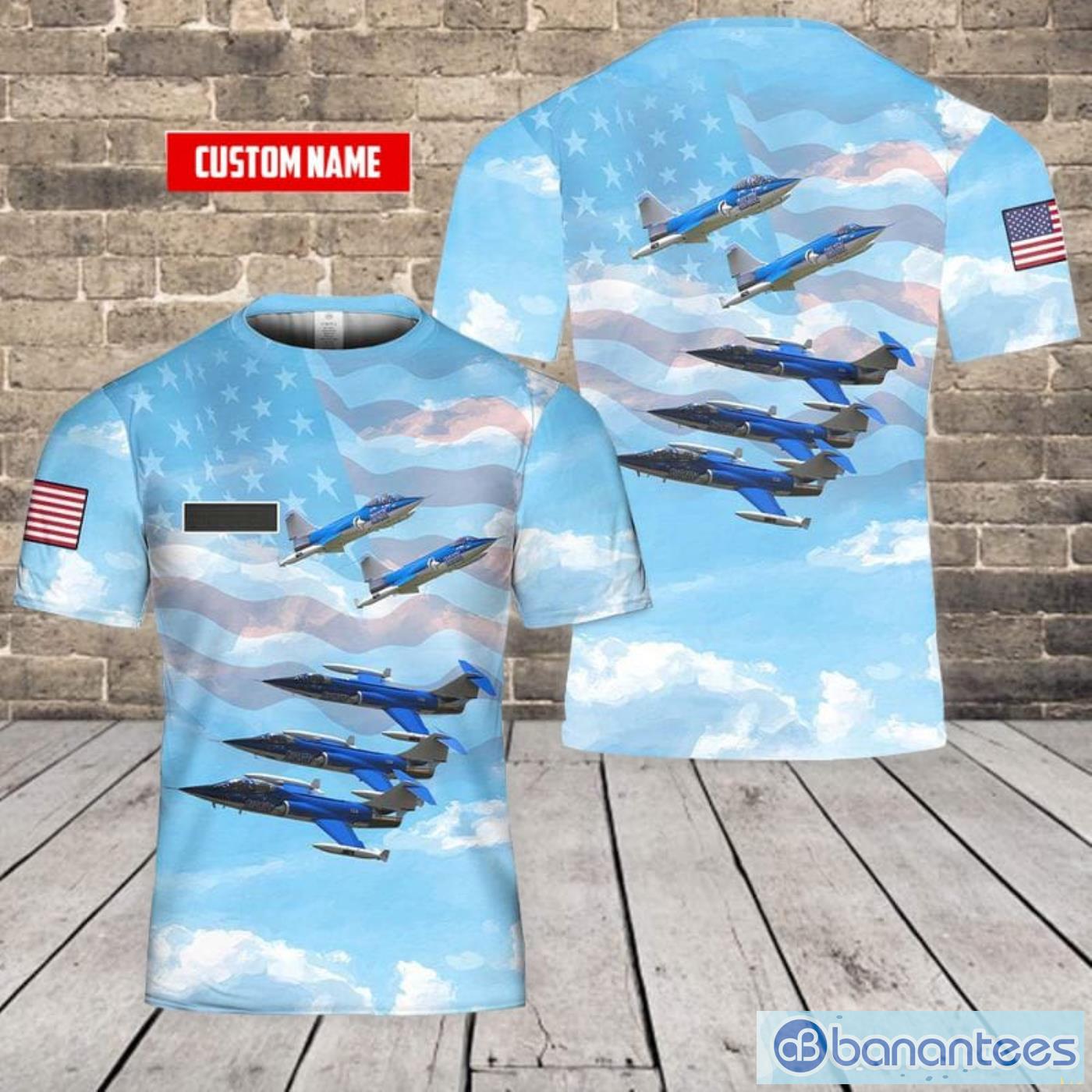 Custom Name US The Starfighters Aerial Acrobatic Team All Print 3D T-Shirt Product Photo 1