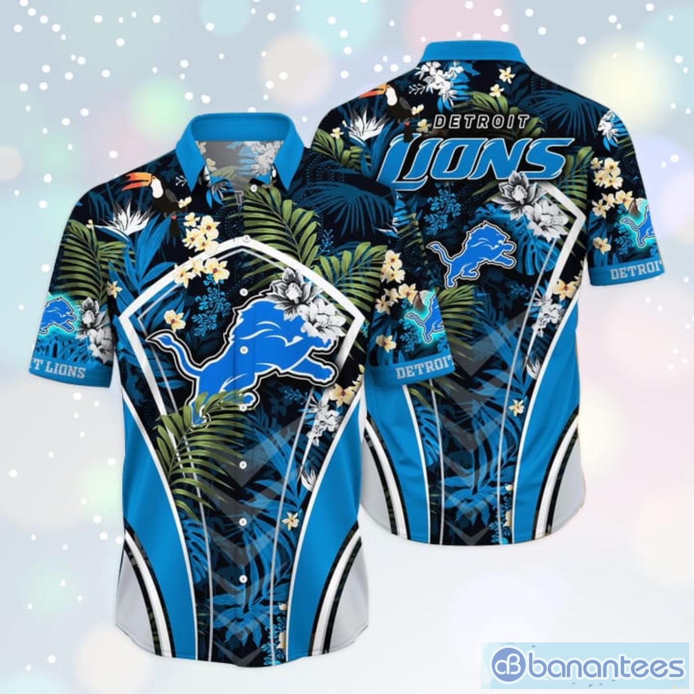 Detroit Lions NFL For Sports Fan Flower Hawaiian Shirt