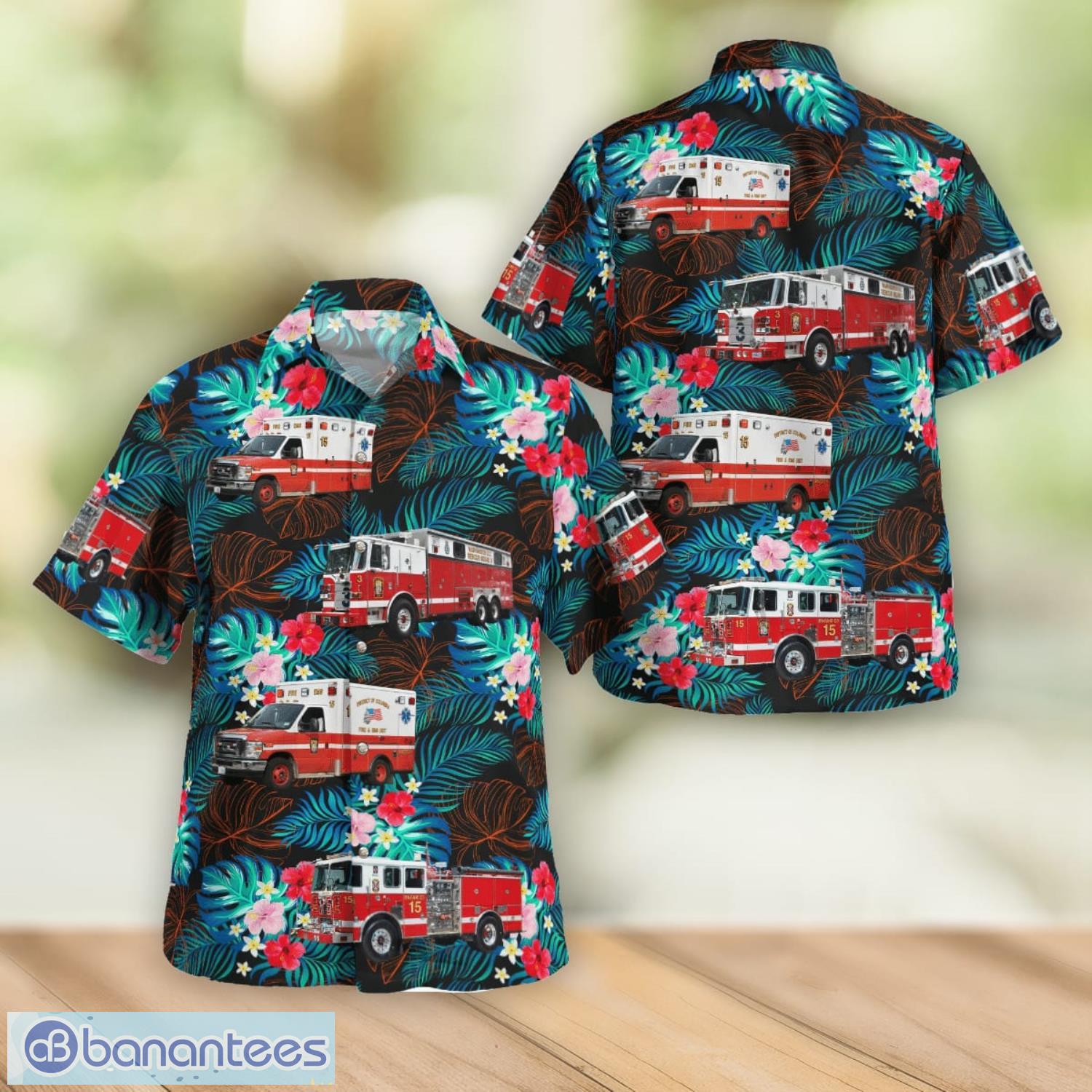 District of Columbia Fire and Emergency Medical Services Department Engine 15Rescue Squad 3Ambulance 15 (Anacostia) Hawaiian Shirt Summer Gift For Men And Women Product Photo 1