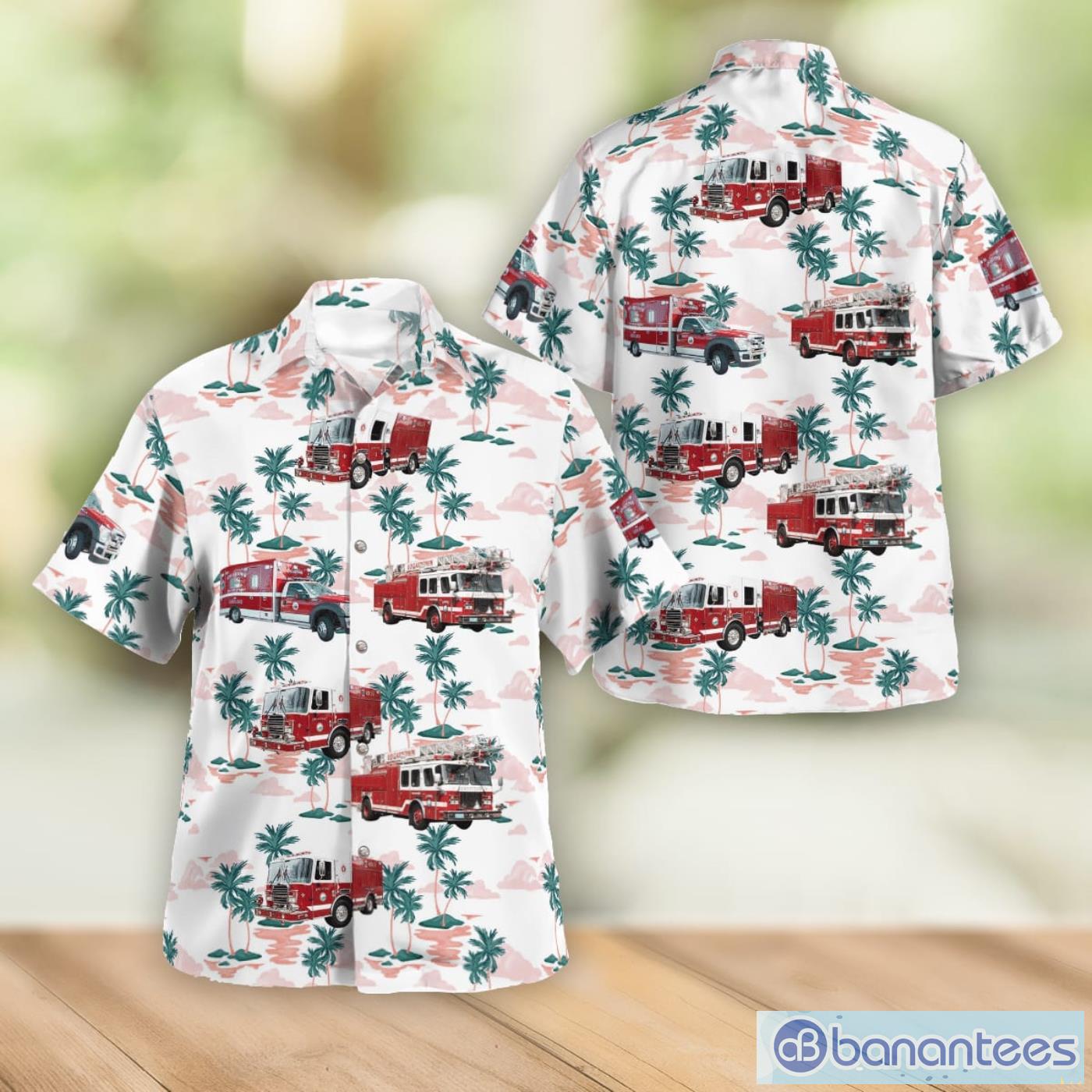 Edgartown Massachusetts Edgartown Fire Department Men And Women Summer Gift Hawaiian Shirt Product Photo 1