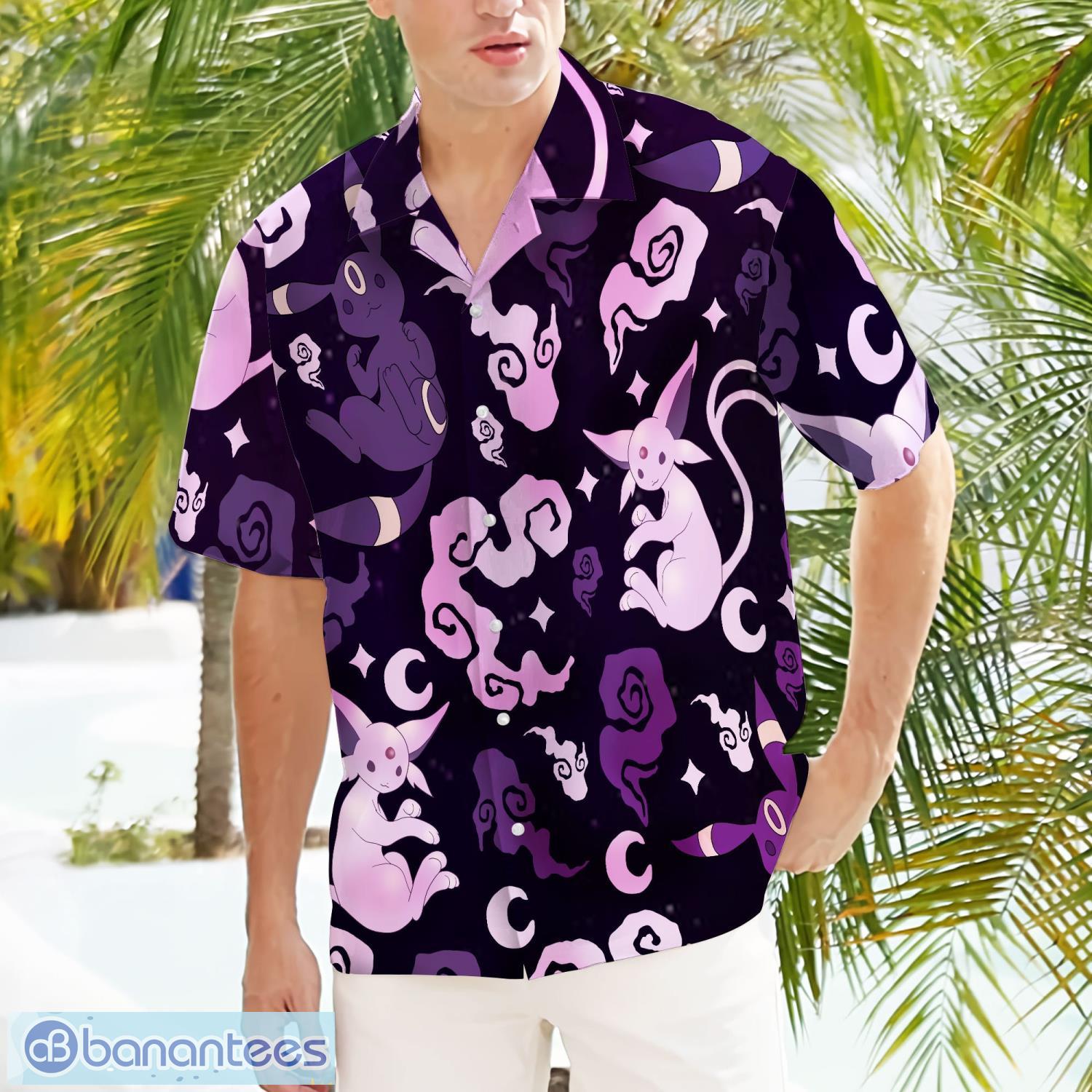 Espeon Umbreon Hawaiian Shirt Cute Summer Gift For Men And Women - Banantees