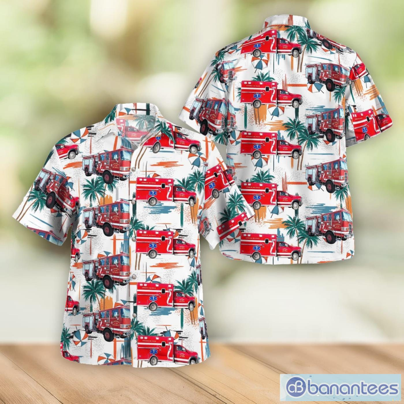Evergreen Fire Rescue Evergreen Colorado Men And Women Summer Gift Hawaiian Shirt Product Photo 1