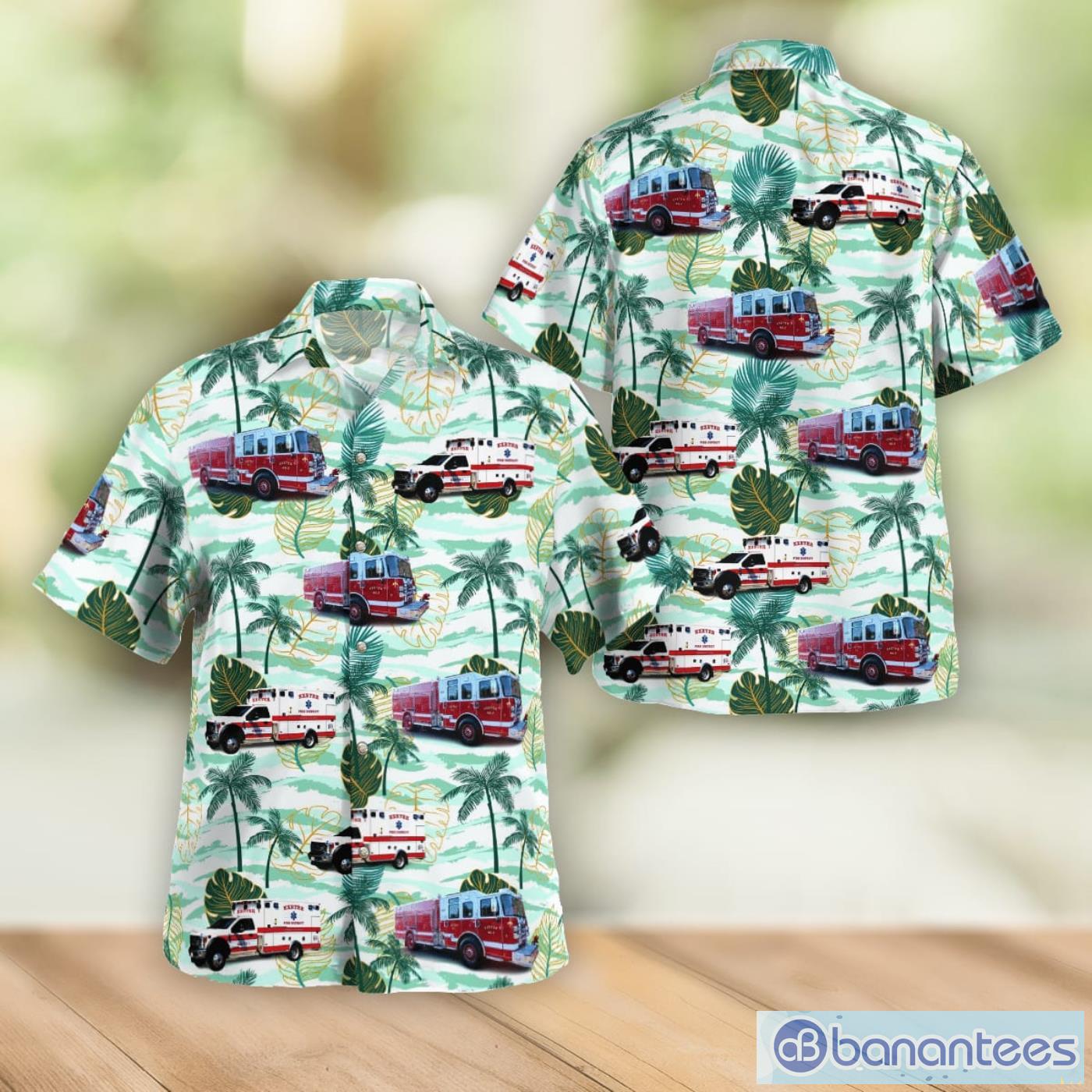 Exeter Fire District EMS Divison Exeter Rhode Island Men And Women Summer Gift Hawaiian Shirt Product Photo 1