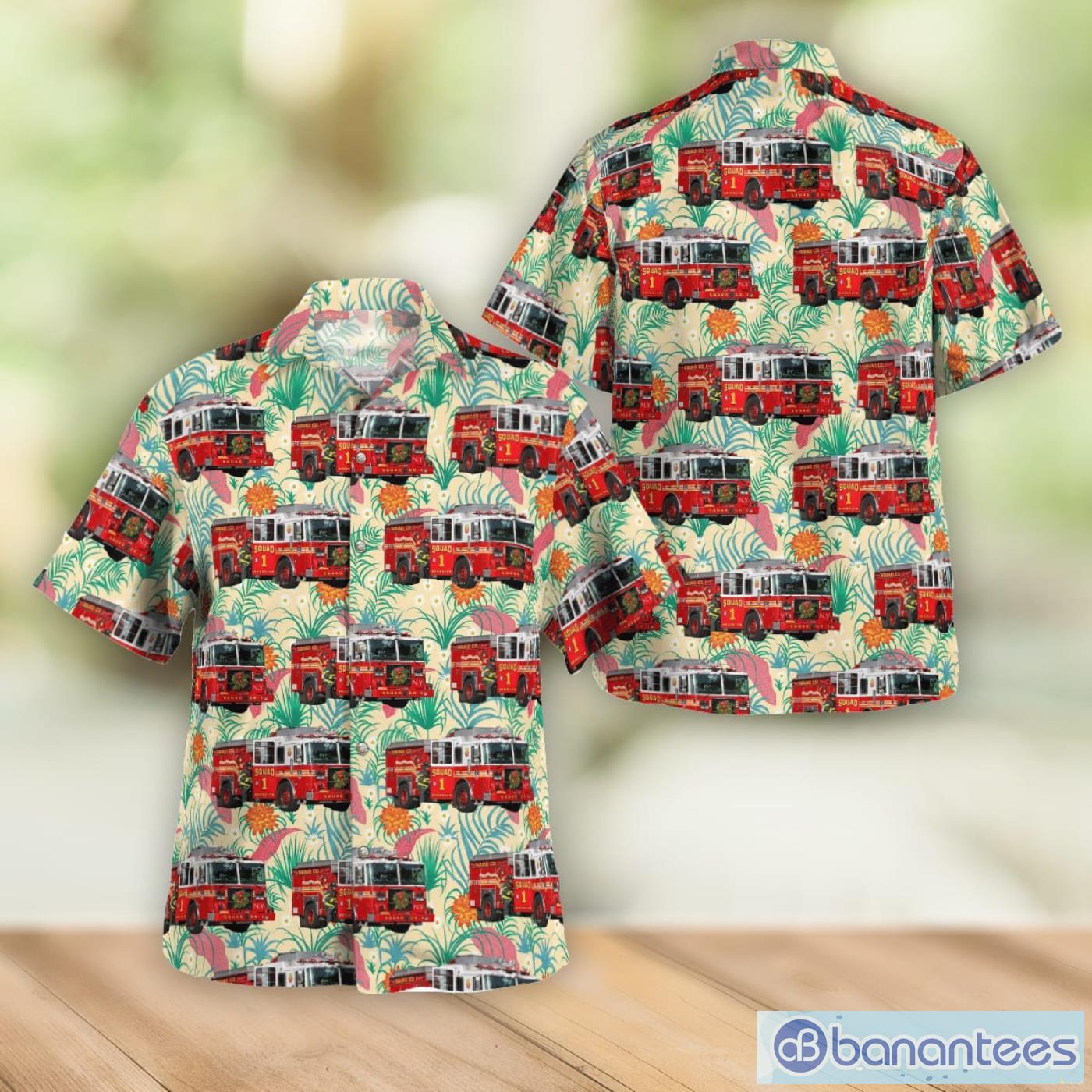 FDNY SQUAD CO.1 Brooklyn NY Men And Women Summer Gift Hawaiian Shirt Product Photo 1