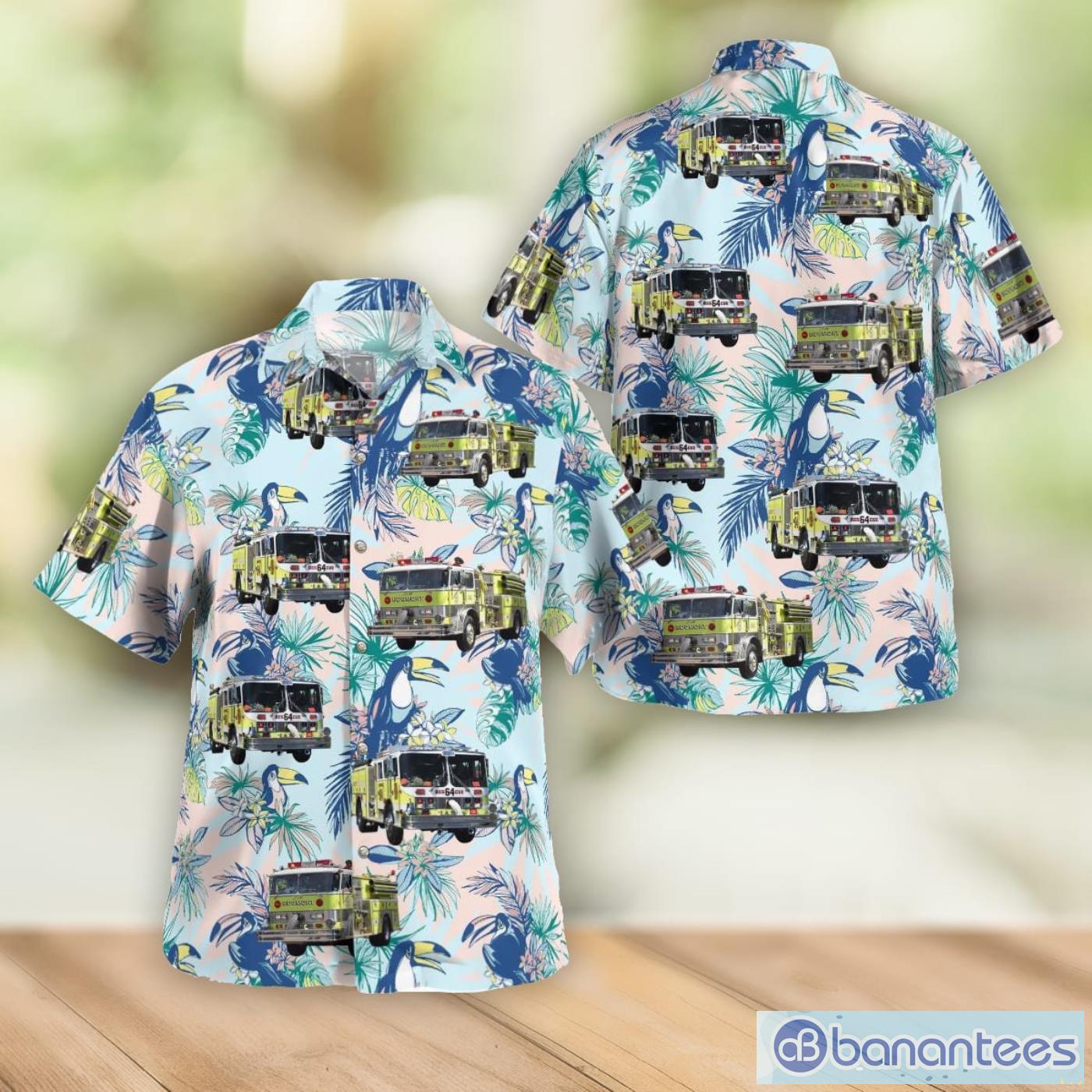 Gradyville Pennsylvania Edgmont Township Fire Company # 1 Men And Women Summer Gift Hawaiian Shirt Product Photo 1
