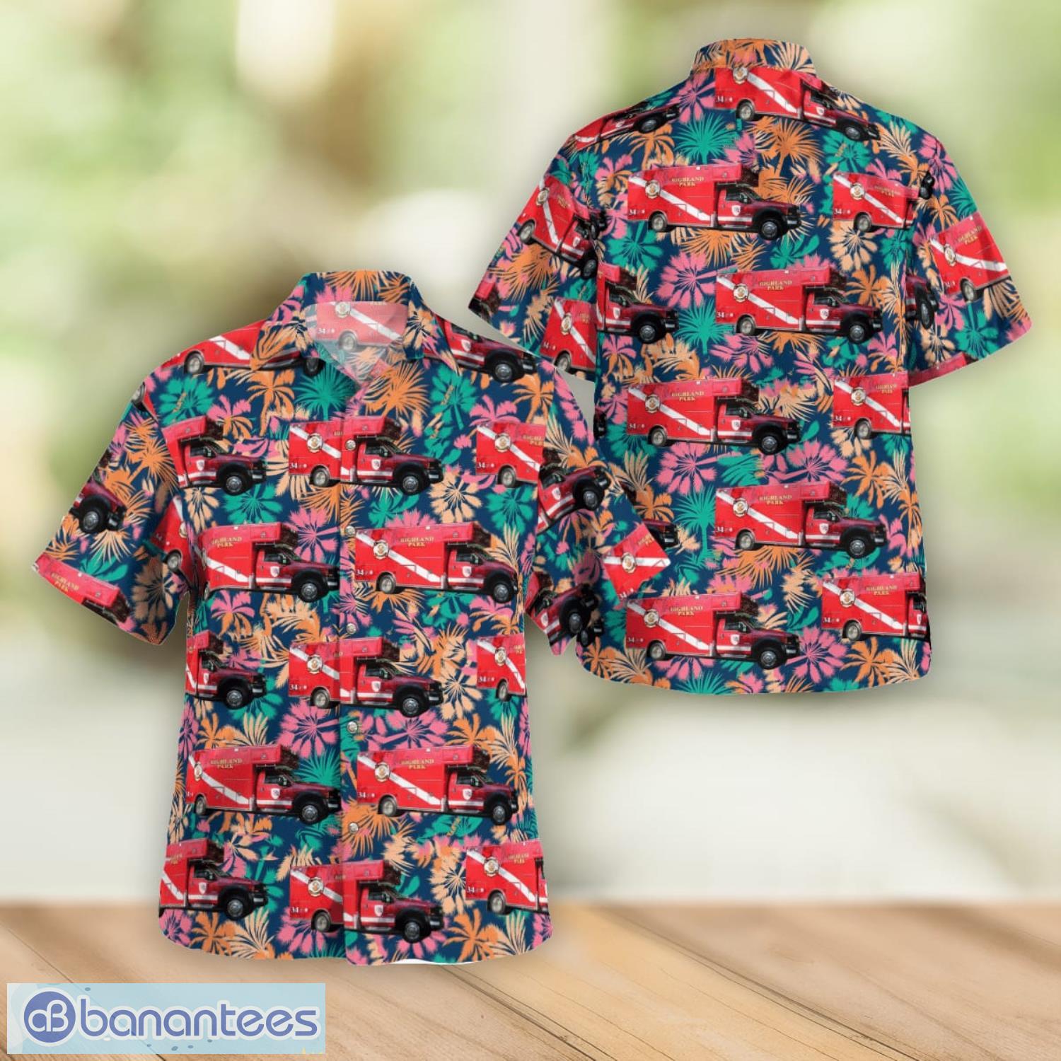 Highland Park Firefighters Association Illinois Men And Women Summer Gift Hawaiian Shirt Product Photo 1