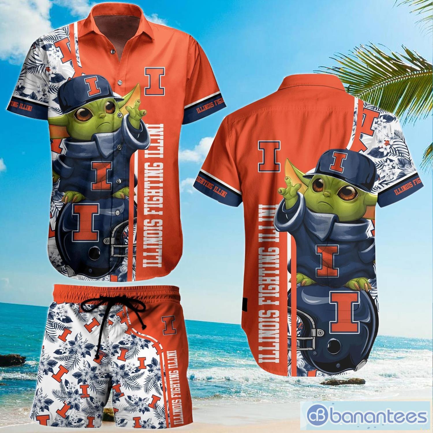 Indianapolis Colts NFL Baby Yoda 3D Hawaiian Shirt And Shorts For