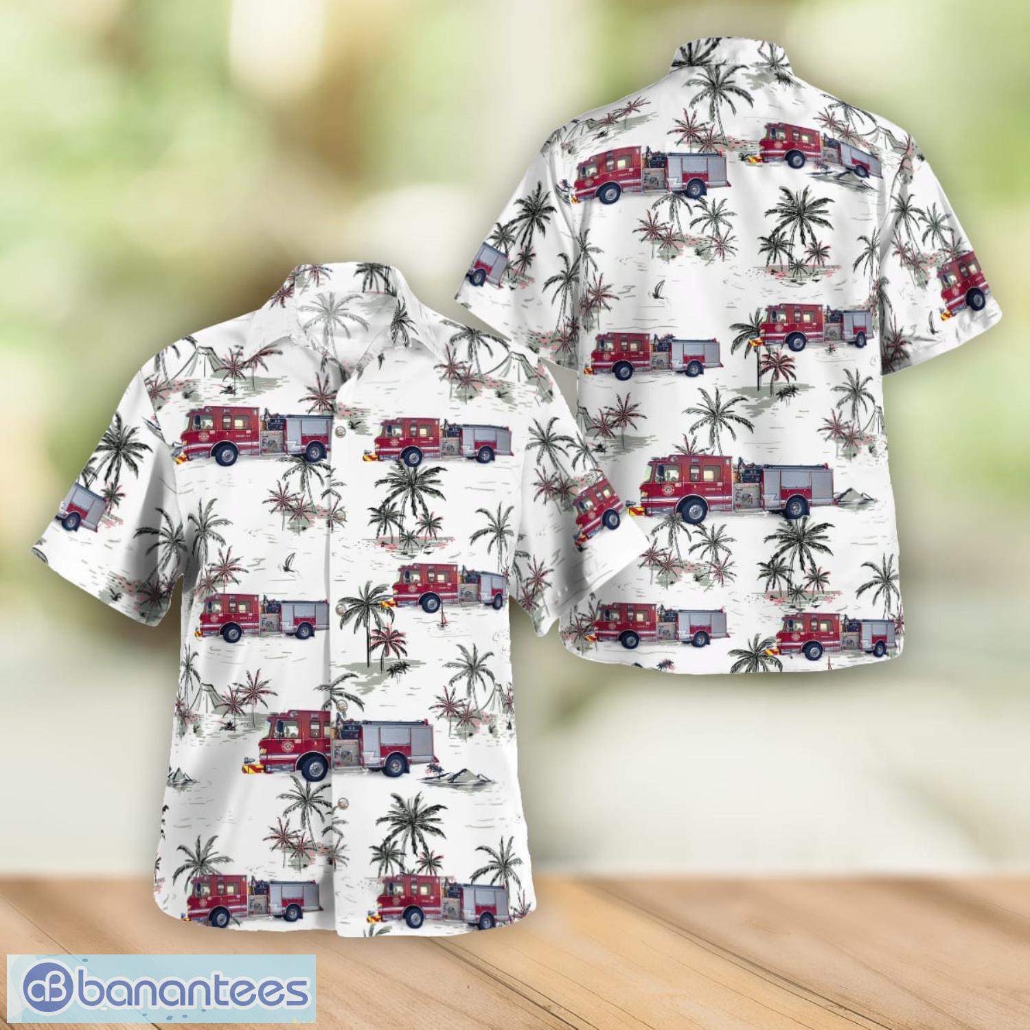 Laramie County Fire Authority Engine 712 Cheyenne Wyoming Beach Gift Aloha Hawaiian Shirt Product Photo 1