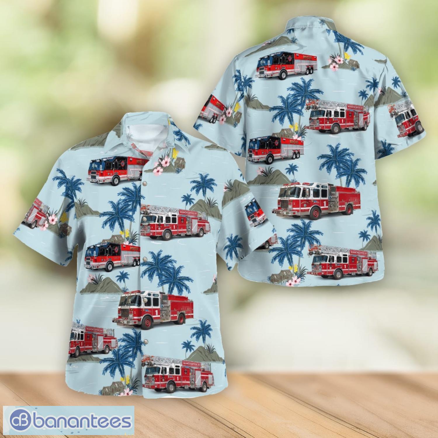 Manchester, New Hampshire, Manchester Fire Department Headquarters Station Hawaiian Shirt Summer Gift For Men And Women Product Photo 1