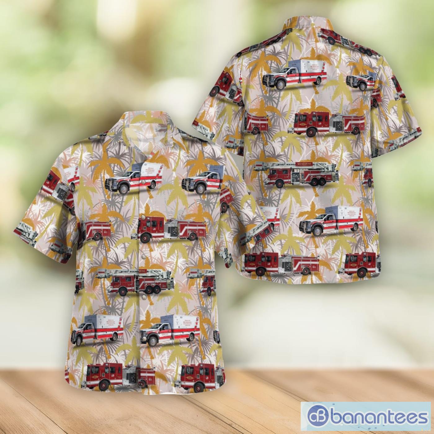 Muscatine, Iowa, Muscatine Fire Department 3D Hawaiian Shirt Best Gift For Men And Women Product Photo 1