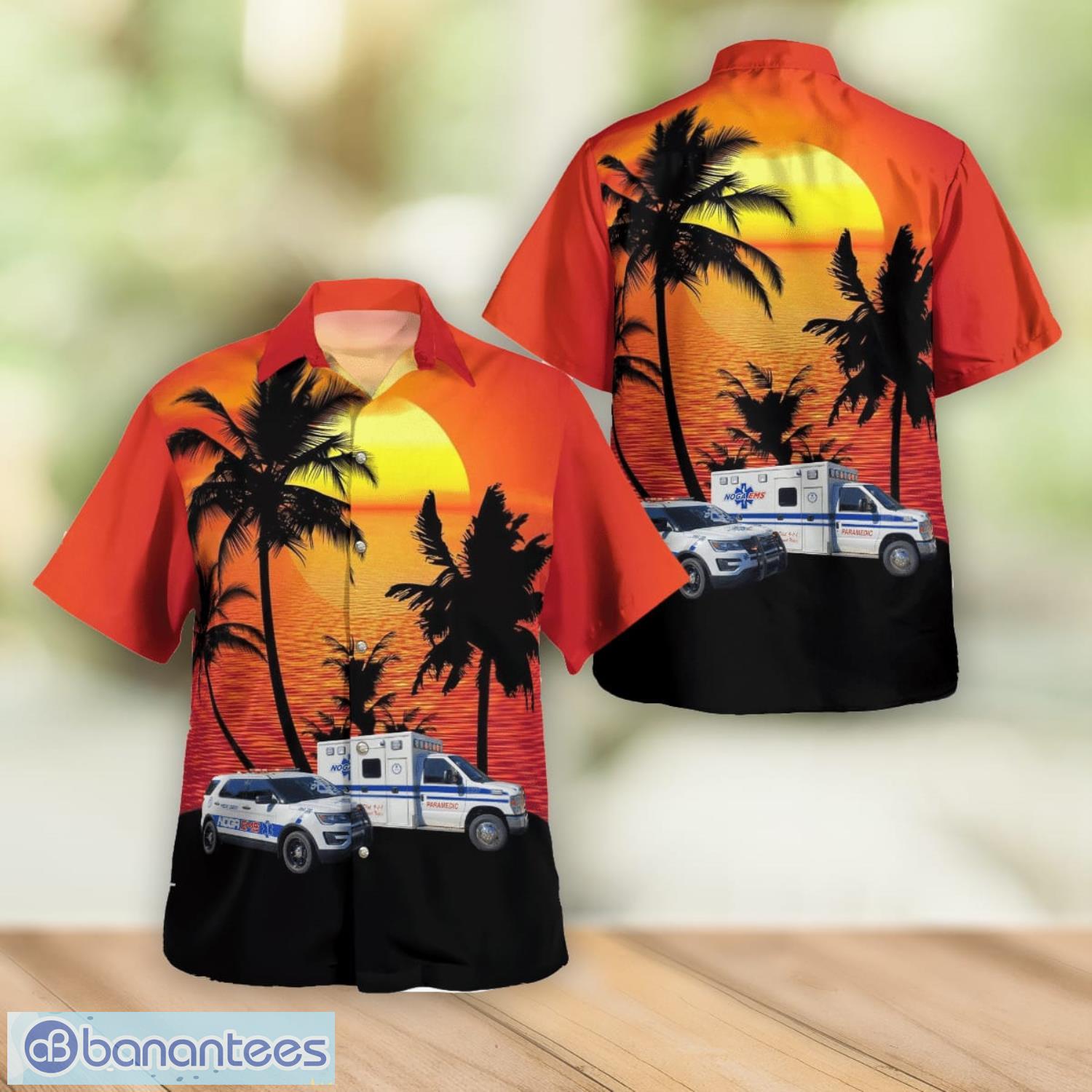 New Castle Pennsylvania Noga Ambulance Service Men And Women Summer Gift Hawaiian Shirt Product Photo 1