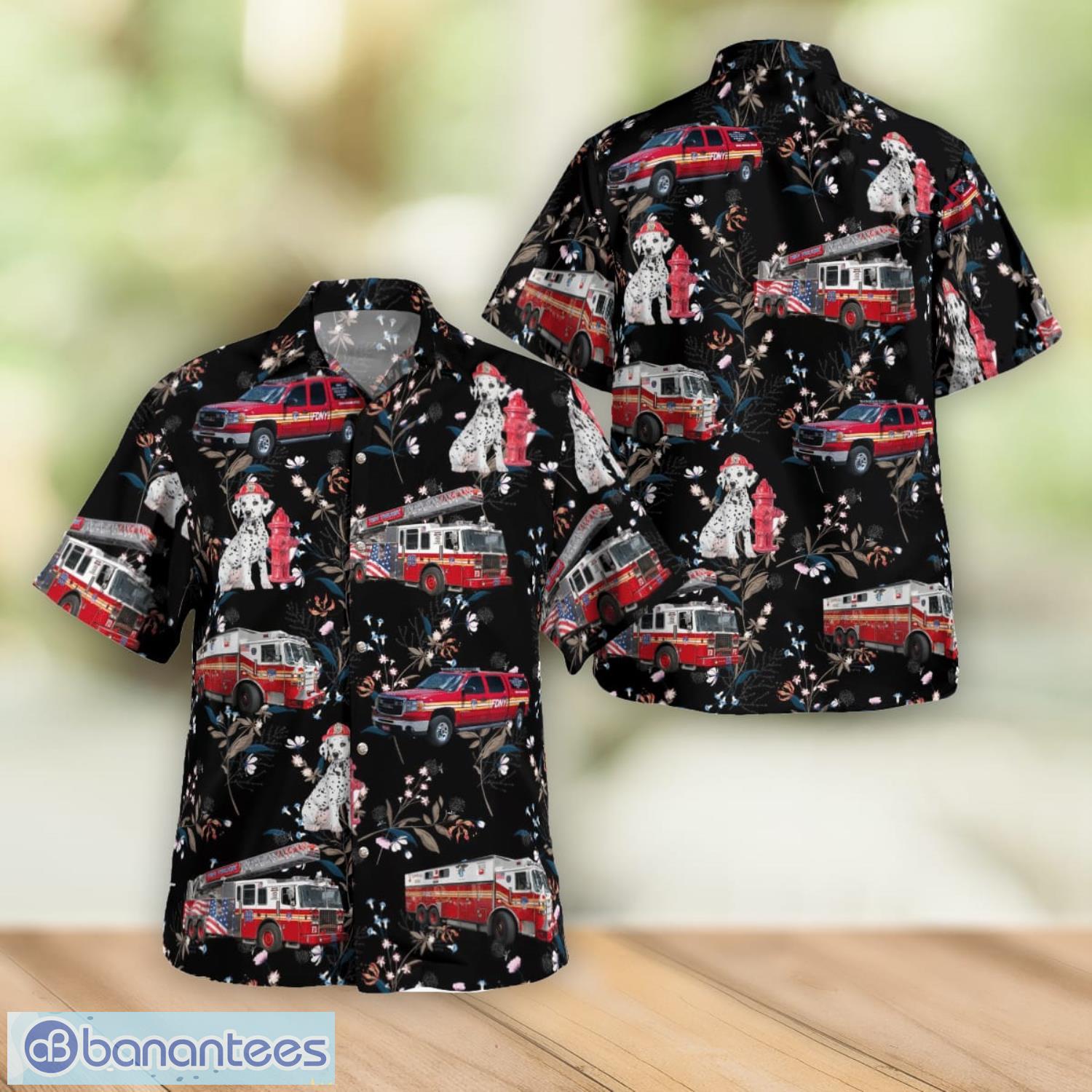 FDNY Fire Marshals Beach Summer Gift Coconut Pattern Hawaiian Shirt