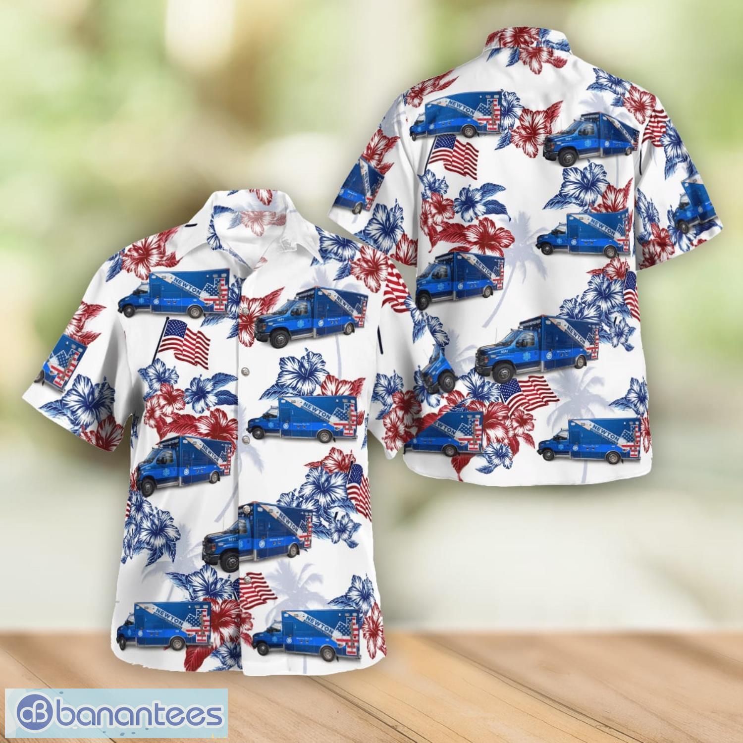 Newton EMS Beach Gift Aloha Hawaiian Shirt Product Photo 1