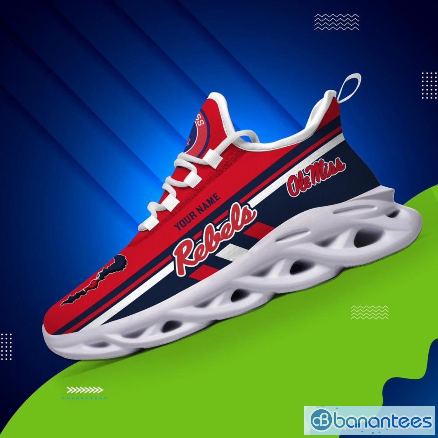 Custom Name Shoes Houston Astros Striped Max Soul Shoes Sport Sneakers -  Banantees