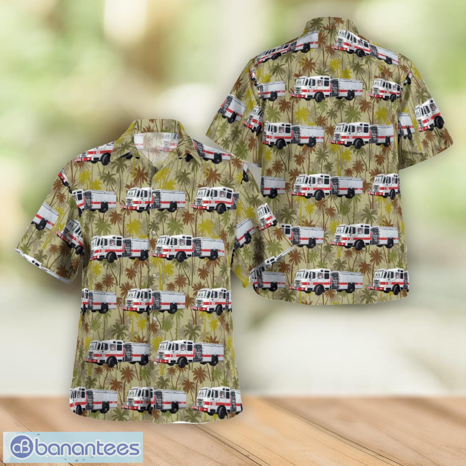 Pass Christan Fire Department Engine 1112 Beach Gift Aloha Hawaiian Shirt Product Photo 1