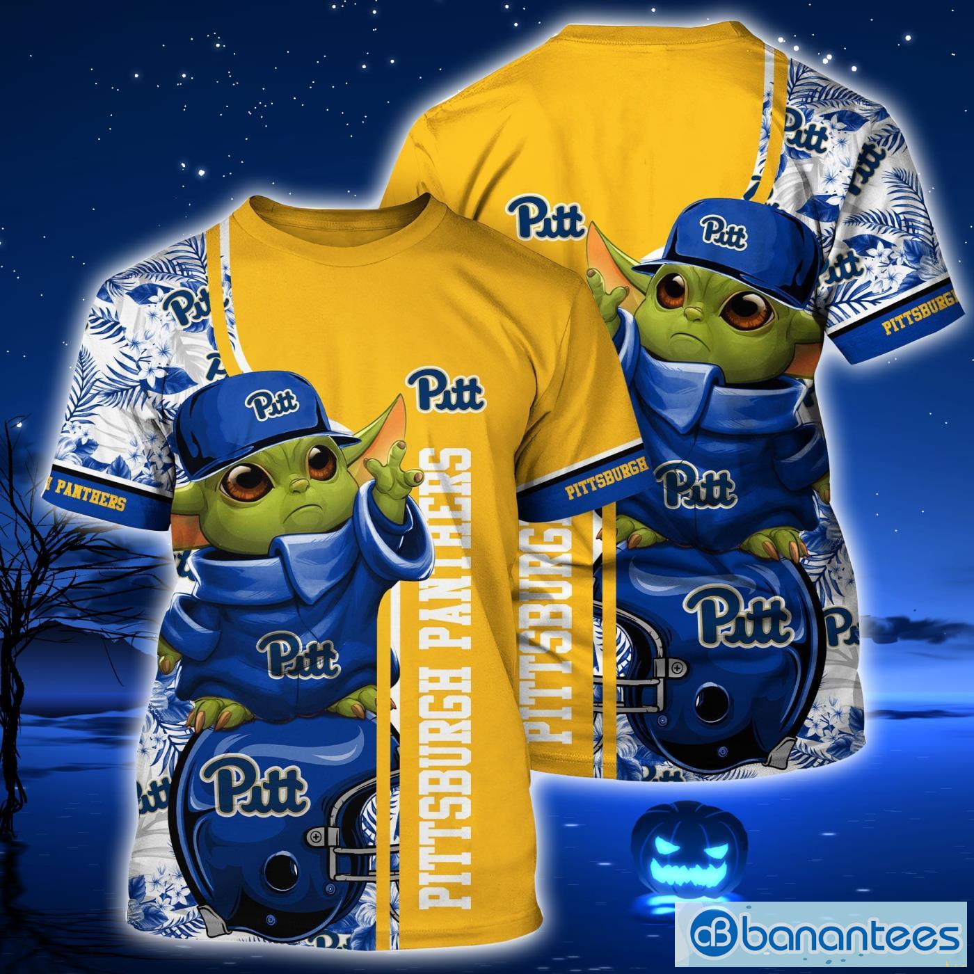 Pittsburgh Panthers Baby Yoda Lover Tropical Style Hawaiian Shirt And  Shorts - Banantees