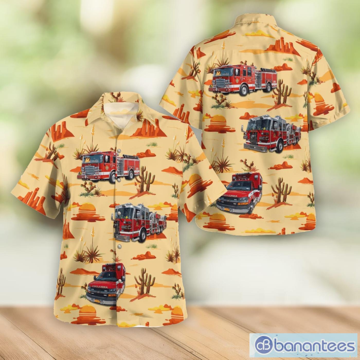 Point Lookout, New York, Point Lookout-Lido Fire Department 3D Hawaiian Shirt Best Gift For Men And Women Product Photo 1