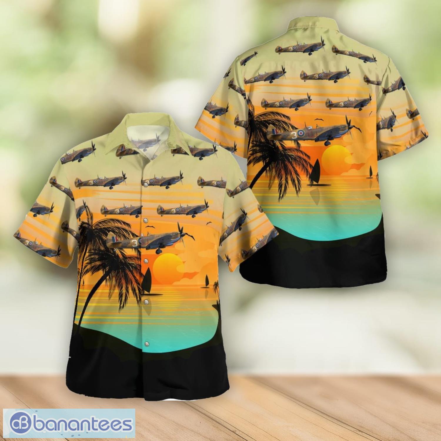 RAF Battle of Britain Memorial Flight (BBMF) Supermarine Spitfire LF.9E Hawaiian Shirt Summer Gift For Men And Women Product Photo 1