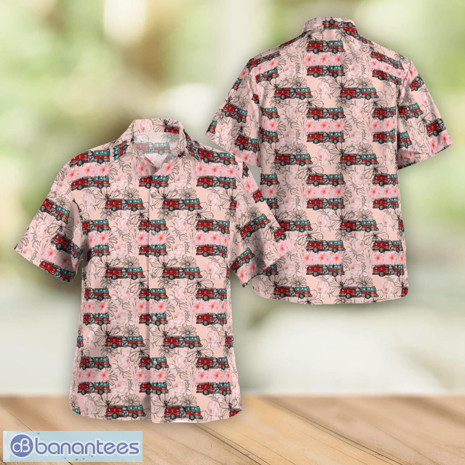 Request New Shirt Fire truck Men And Women Summer Gift Hawaiian Shirt Product Photo 1