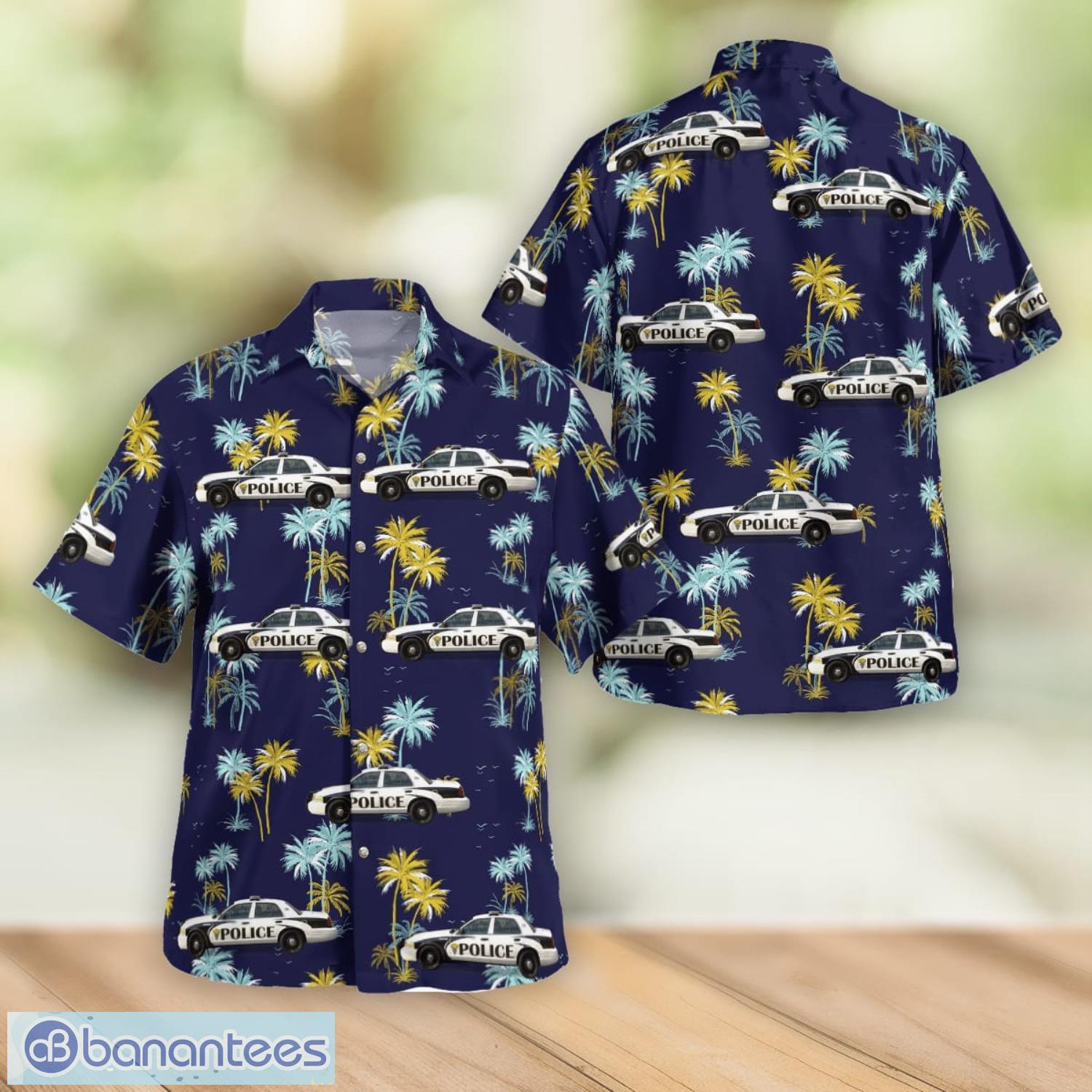 Ridgewood Police Department Ford Crown Victoria Ridgewood New Jersey Beach Gift Aloha Hawaiian Shirt Product Photo 1