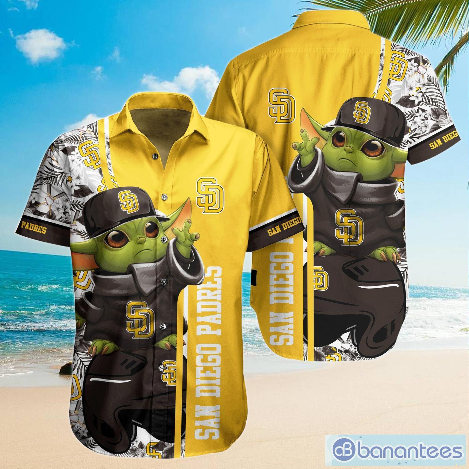 NewYork Yankees Baby Yoda Lover Tropical Style Hawaiian Shirt And Shorts -  Banantees