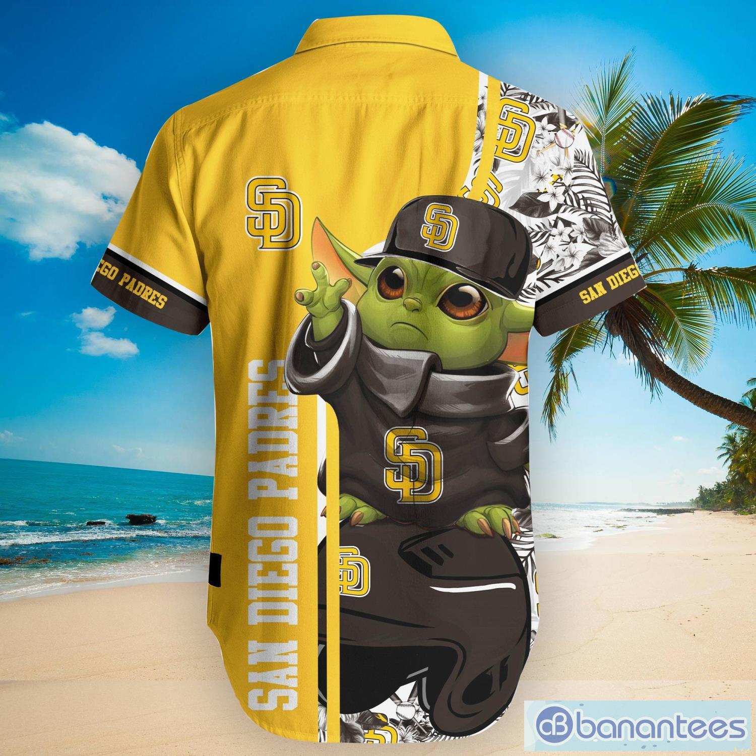 San Diego Padres Baby Yoda Lover Tropical Style Hawaiian Shirt And Shorts -  Banantees