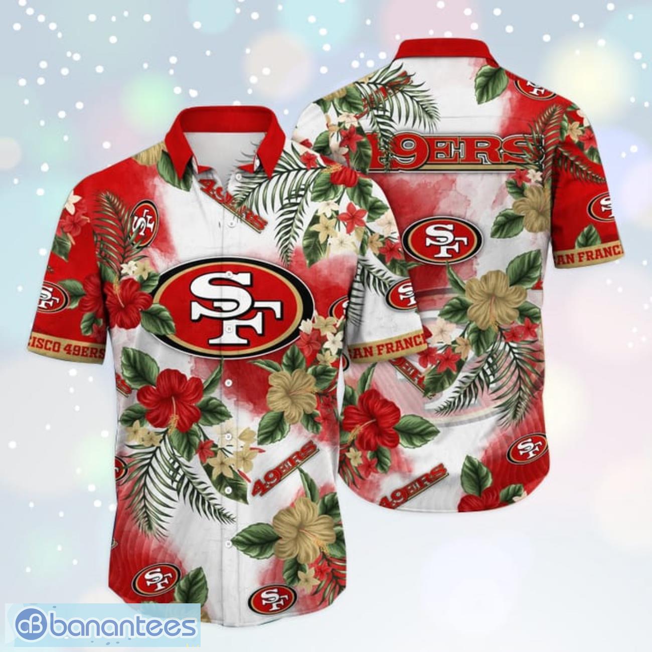 NFL San Francisco 49ers Tropical Flower Hawaiian Shirt For Fans