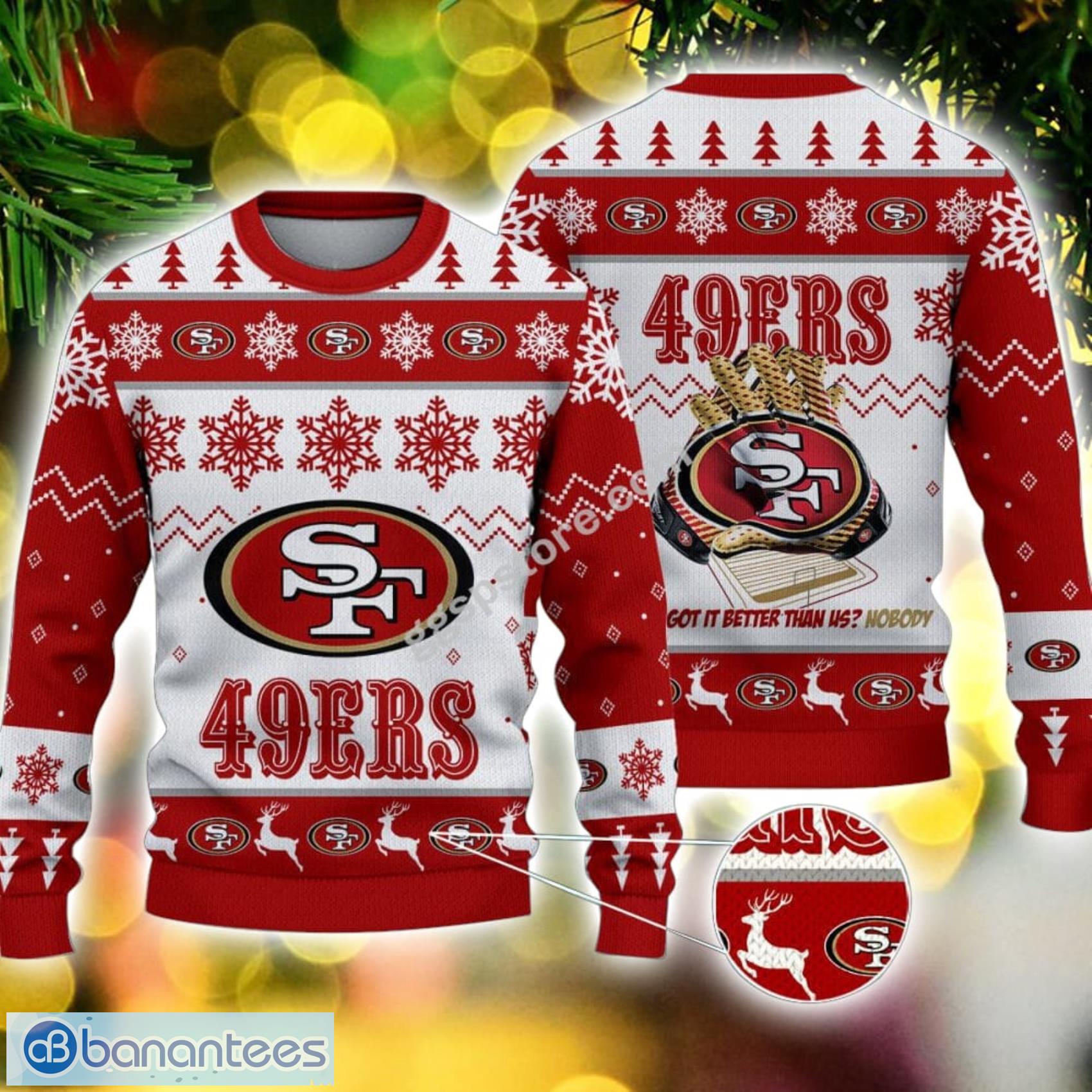 San Francisco 49ers Christmas Forrest Knitted Sweater Gift For Men