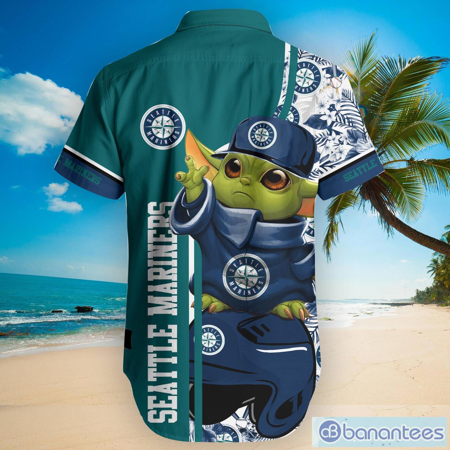 Seattle Mariners Baby Yoda Lover Tropical Style Hawaiian Shirt And Shorts -  Banantees