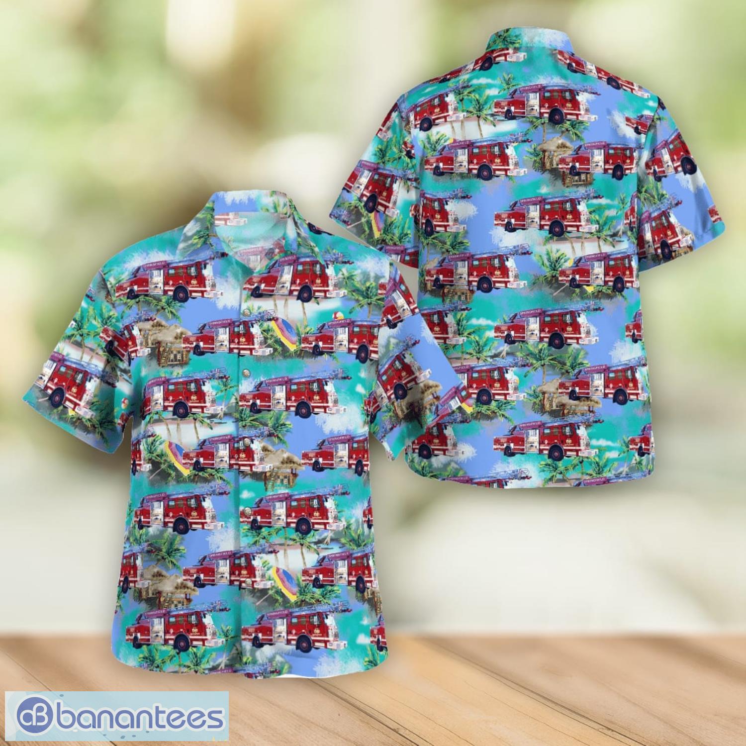 Springfield Missouri MO Fire Department Men And Women Summer Gift Hawaiian Shirt Product Photo 1