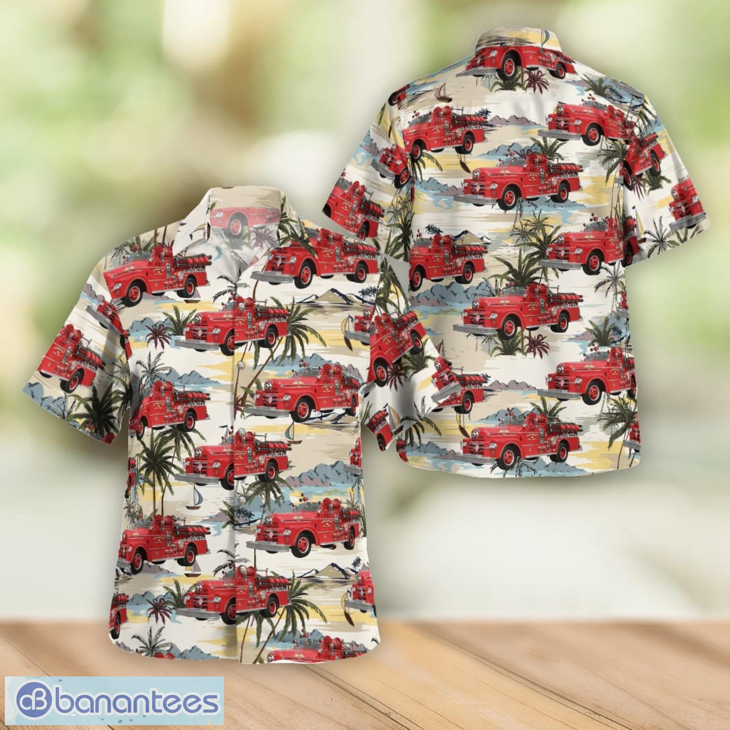 Staunton, Virginia, City of Staunton Fire Department Engine 4 1963 Seagrave 'Shorty' Series Hawaiian Shirt Summer Gift For Men And Women Product Photo 1