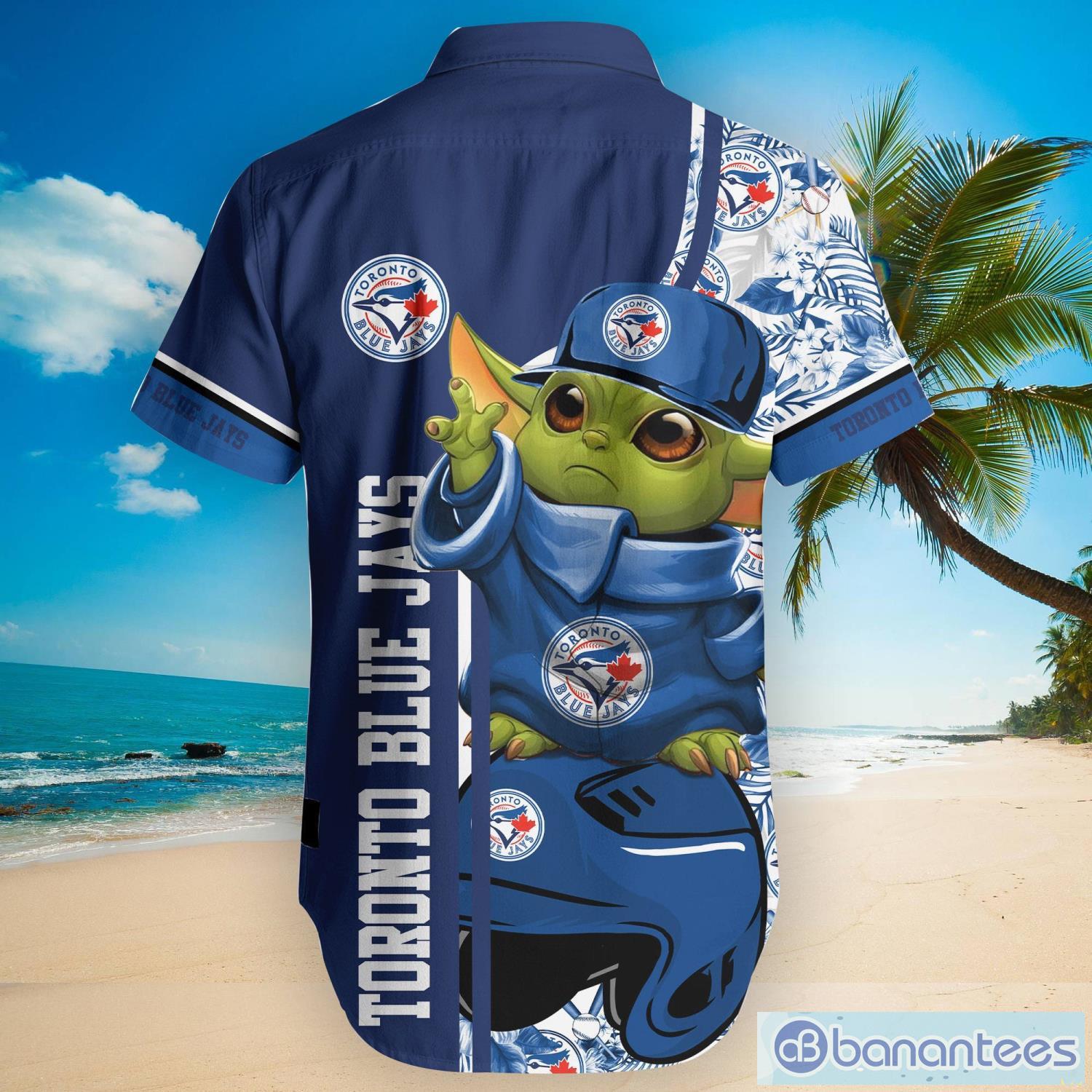 Toronto Blue Jays Baby Yoda Lover Tropical Style Hawaiian Shirt And Shorts  - Banantees