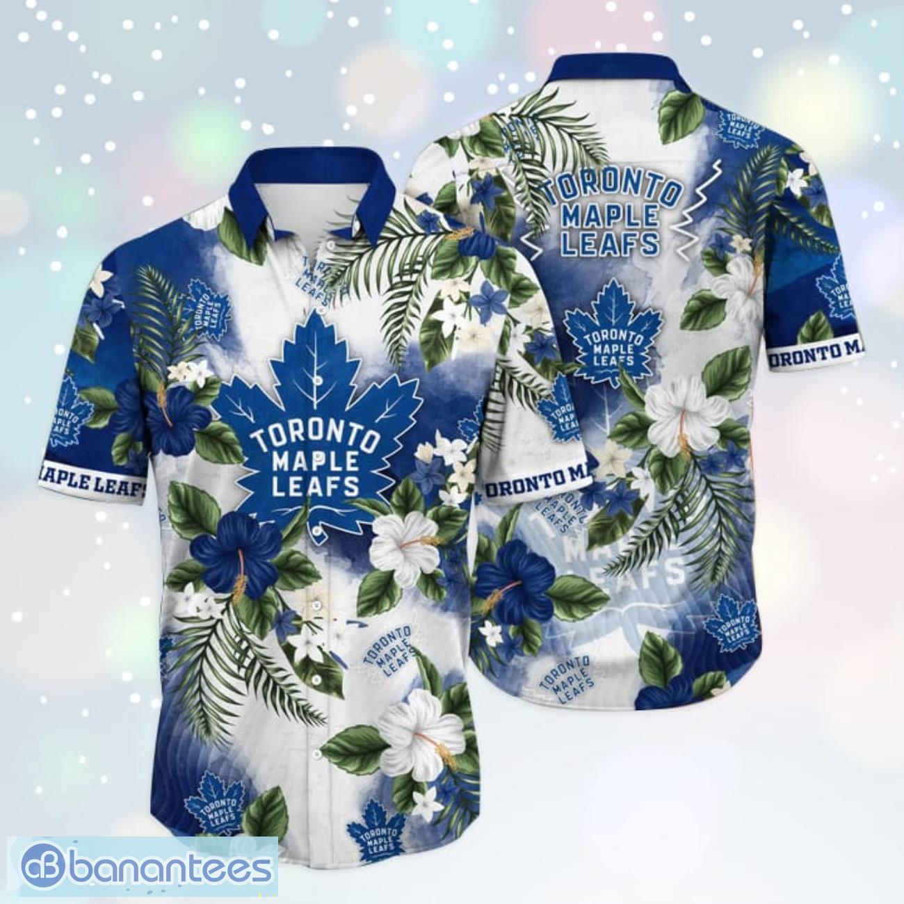 Toronto Maple Leafs NHL Flower Hawaiian Shirt Football Fans Shirt Product Photo 1 Toronto Maple Leafs NHL Flower Hawaiian Shirt Football Fans Shirt Product Photo 1