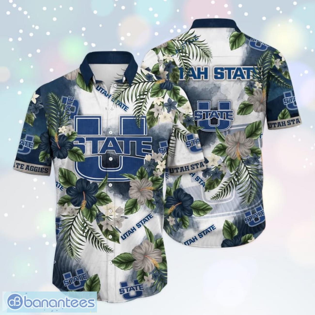 NCAA Utah State Aggies Flower Cheap Hawaiian Shirt 3D