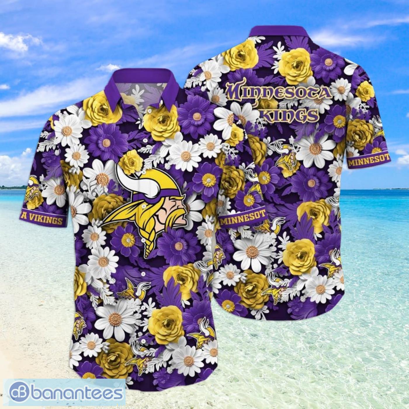 Minnesota Vikings 3D Hawaiian Shirt And Shorts For Men And Women Gift Fans  - Banantees