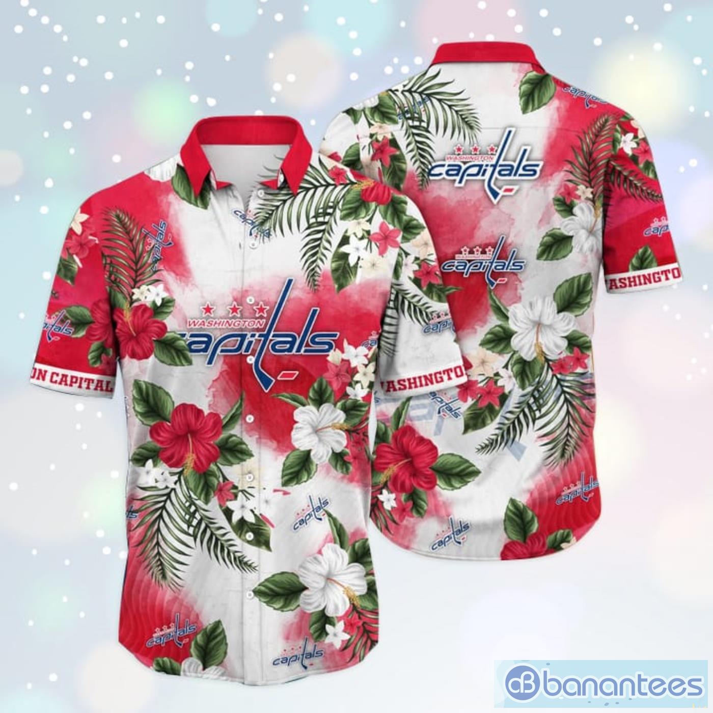 Tropical Flower Short-Sleeved Shirt - Red - ALOHA