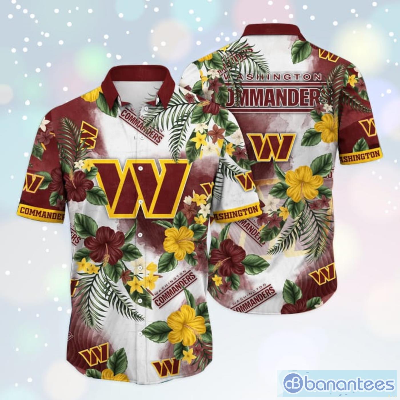 Washington Huskies NCAA Hibiscus Flower Pattern Aloha Hawaiian Shirt