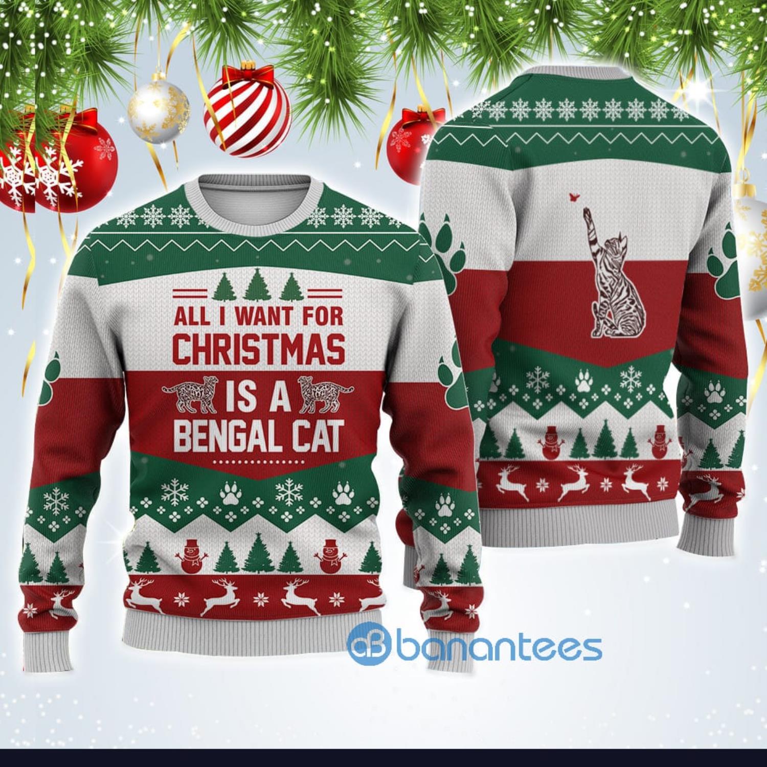 Cincinnati Bengals Christmas Gift Ugly Christmas Sweater - Banantees